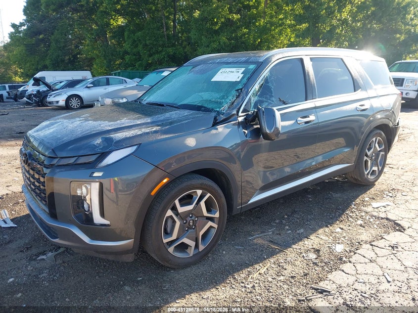 2024 Hyundai Palisade VIN KM8R44GE6RU752503 IAAI salvage auction — FRONT & REAR, Salvage (Georgia), sold $10,000 on 2026-07-08 (photo 2)