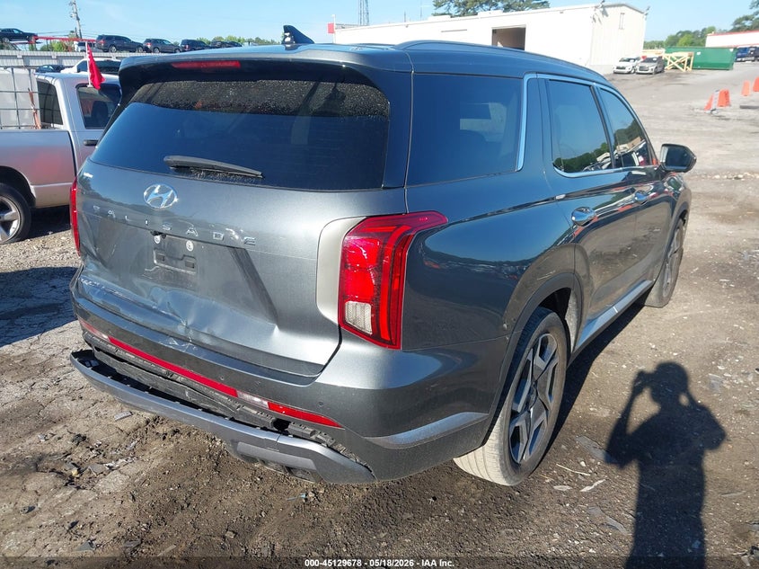 2024 Hyundai Palisade VIN KM8R44GE6RU752503 IAAI salvage auction — FRONT & REAR, Salvage (Georgia), sold $10,000 on 2026-07-08 (photo 4)