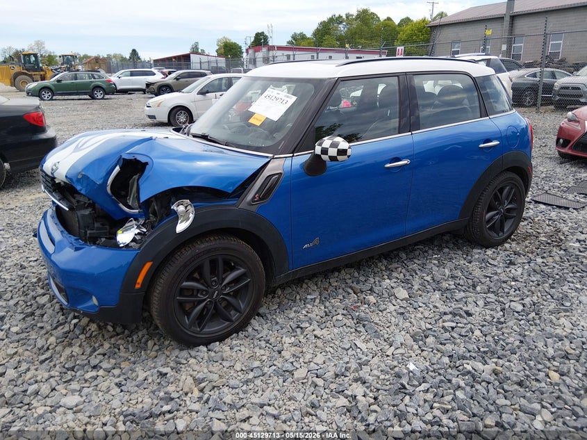 2012 Mini VIN WMWZC5C59CWL58554 IAAI salvage auction — FRONT END, Salvage (West Virginia), sold $1,950 on 2026-07-08 (photo 2)