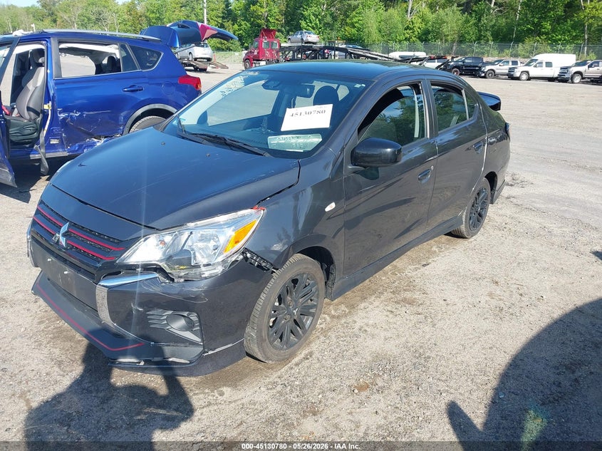 2024 Mitsubishi Mirage VIN ML32FUFJ9RHF14884 IAAI salvage auction — RIGHT REAR, Salvage (Massachusetts), sold $2,800 on 2026-07-17 (photo 2)