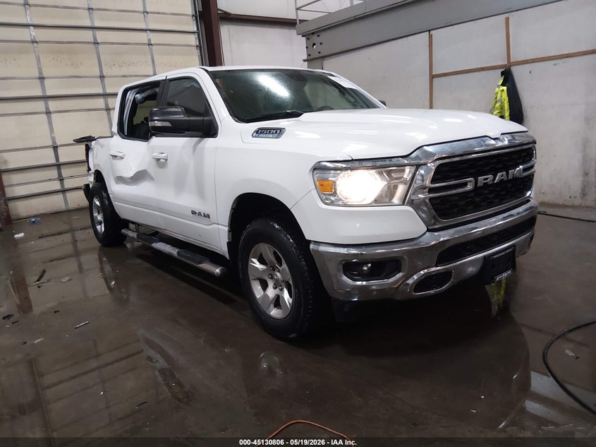 2022 Ram 1500 VIN 1C6RRFFG5NN225553 IAAI salvage auction — FRONT & REAR, Salvage (Idaho), sold $5,600 on 2026-07-24 (photo 1)