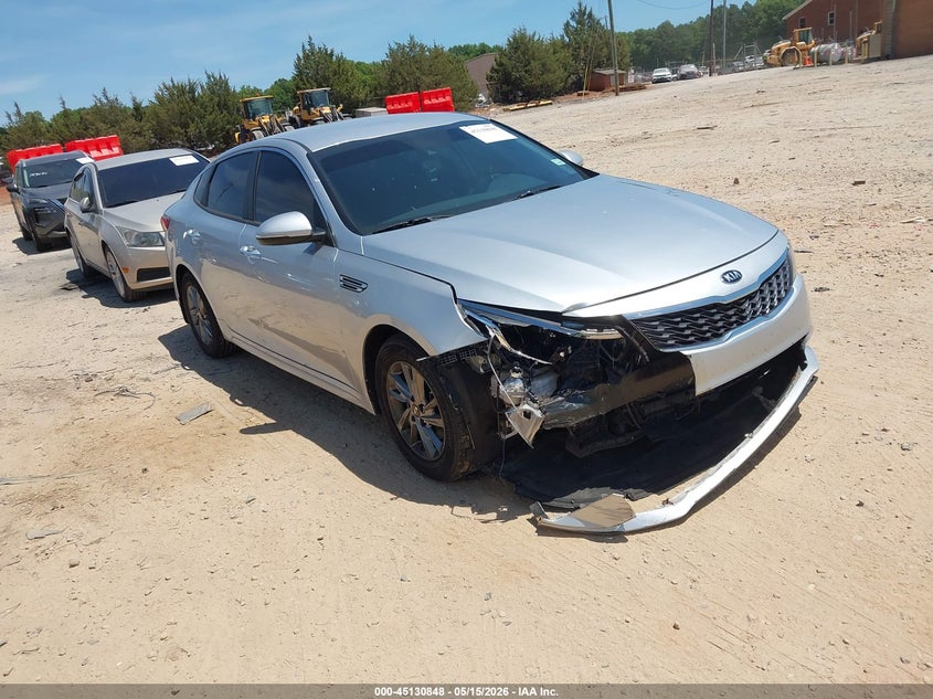 2019 Kia Optima VIN 5XXGT4L3XKG350238 IAAI salvage auction — FRONT END, Salvage (North Carolina), sold $2,300 on 2026-07-13 (photo 1)