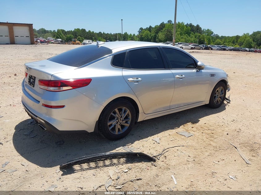 2019 Kia Optima VIN 5XXGT4L3XKG350238 IAAI salvage auction — FRONT END, Salvage (North Carolina), sold $2,300 on 2026-07-13 (photo 4)