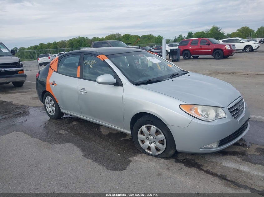 2008 Hyundai Elantra VIN KMHDU46D78U402413 IAAI salvage auction — LEFT FRONT, Clear (Indiana), sold $25 on 2026-07-24 (photo 1)