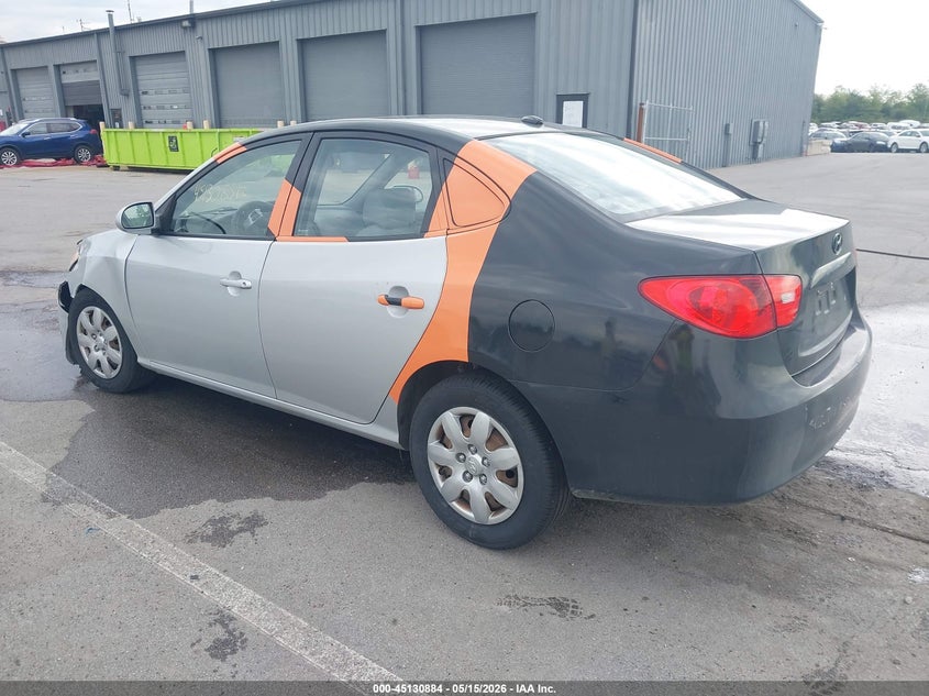 2008 Hyundai Elantra VIN KMHDU46D78U402413 IAAI salvage auction — LEFT FRONT, Clear (Indiana), sold $25 on 2026-07-24 (photo 3)