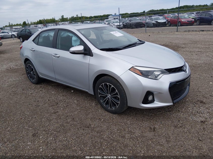 2015 Toyota Corolla VIN 5YFBURHEXFP191152 IAAI salvage auction — LEFT SIDE, Salvage (Illinois), sold $2,050 on 2026-07-08 (photo 1)