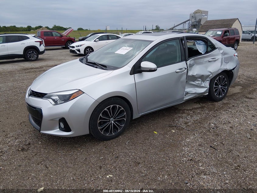 2015 Toyota Corolla VIN 5YFBURHEXFP191152 IAAI salvage auction — LEFT SIDE, Salvage (Illinois), sold $2,050 on 2026-07-08 (photo 2)