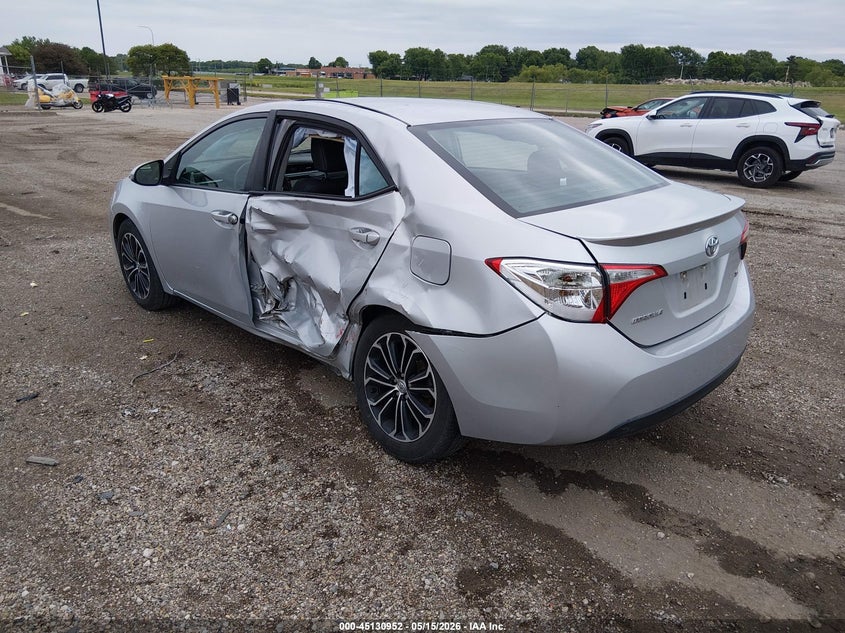2015 Toyota Corolla VIN 5YFBURHEXFP191152 IAAI salvage auction — LEFT SIDE, Salvage (Illinois), sold $2,050 on 2026-07-08 (photo 3)