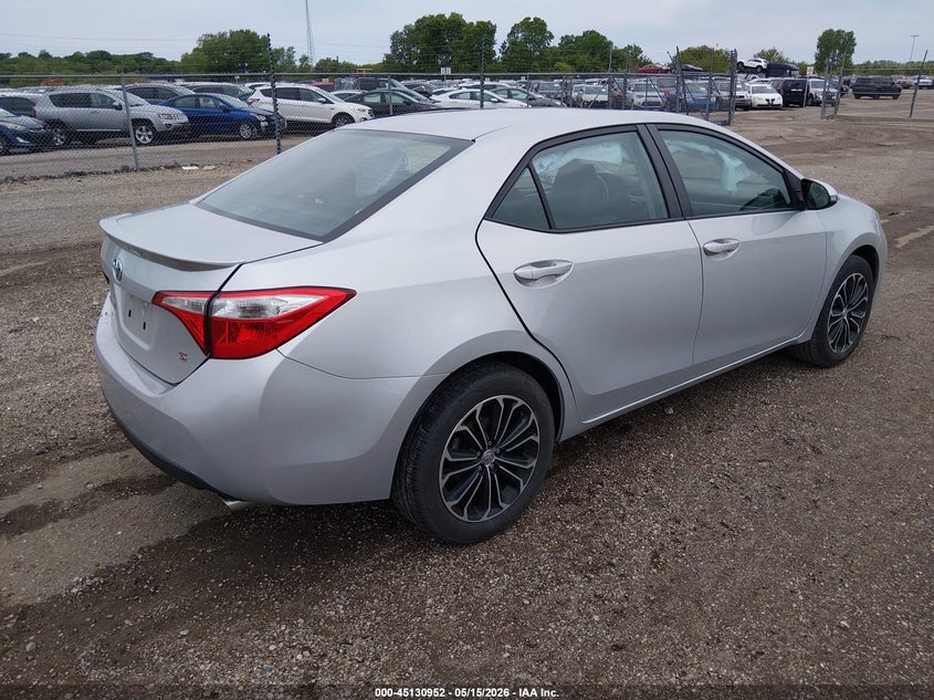 2015 Toyota Corolla VIN 5YFBURHEXFP191152 IAAI salvage auction — LEFT SIDE, Salvage (Illinois), sold $2,050 on 2026-07-08 (photo 4)