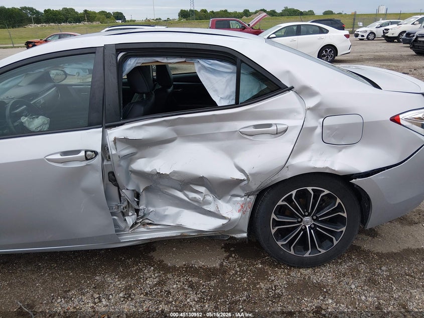 2015 Toyota Corolla VIN 5YFBURHEXFP191152 IAAI salvage auction — LEFT SIDE, Salvage (Illinois), sold $2,050 on 2026-07-08 (photo 6)