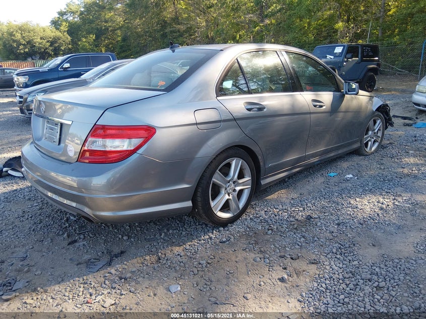 2010 Mercedes-benz C class VIN WDDGF5EB1AR106335 IAAI salvage auction — RIGHT FRONT, Salvage (South Carolina), sold $625 on 2026-07-14 (photo 4)