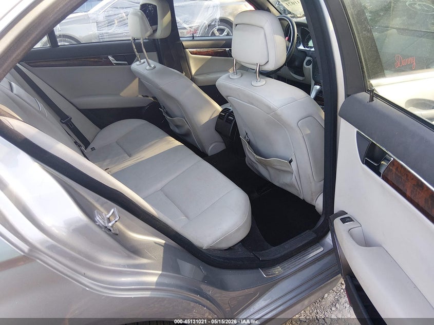 2010 Mercedes-benz C class VIN WDDGF5EB1AR106335 IAAI salvage auction — RIGHT FRONT, Salvage (South Carolina), sold $625 on 2026-07-14 (photo 8)