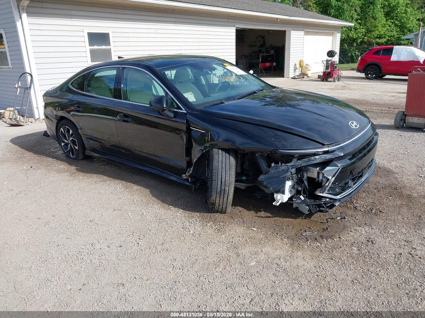 2025 Hyundai Sonata VIN KMHL64JA2SA505881 IAAI salvage auction — SIDE, Salvage (Ohio), sold $6,700 on 2026-07-30 (photo 1)