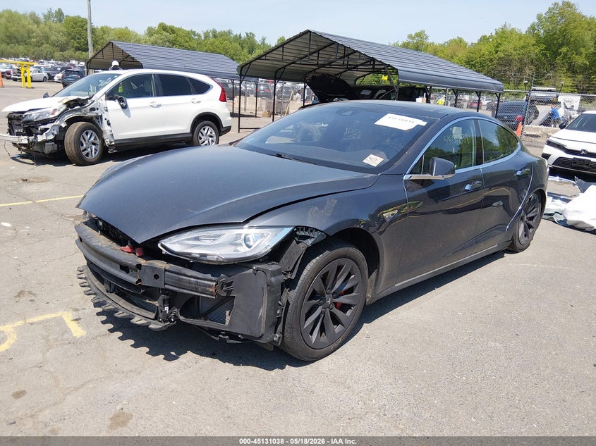 2015 Tesla Model s VIN 5YJSA1H49FF092867 IAAI salvage auction — FRONT END, Rebuildable (Florida), sold $1,750 on 2026-07-20 (photo 2)