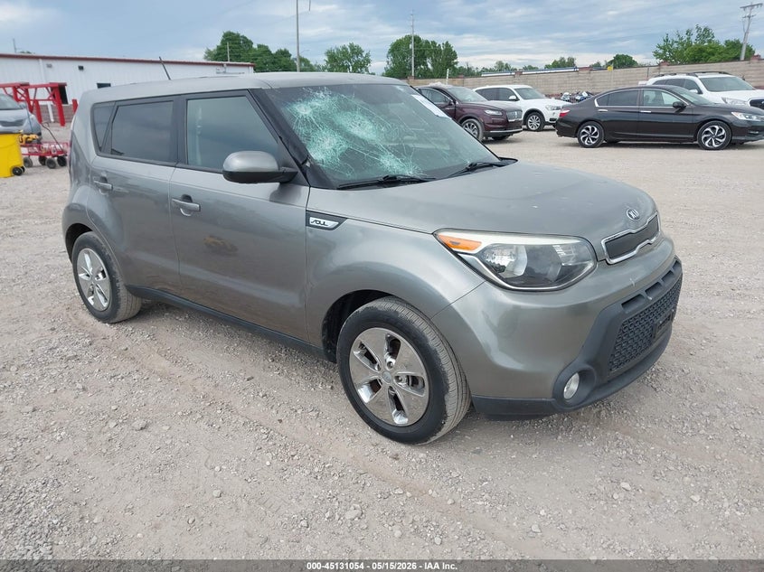 2015 Kia Soul VIN KNDJN2A21F7138115 IAAI salvage auction — HAIL, Clear (Missouri), sold $1,425 on 2026-07-13 (photo 1)