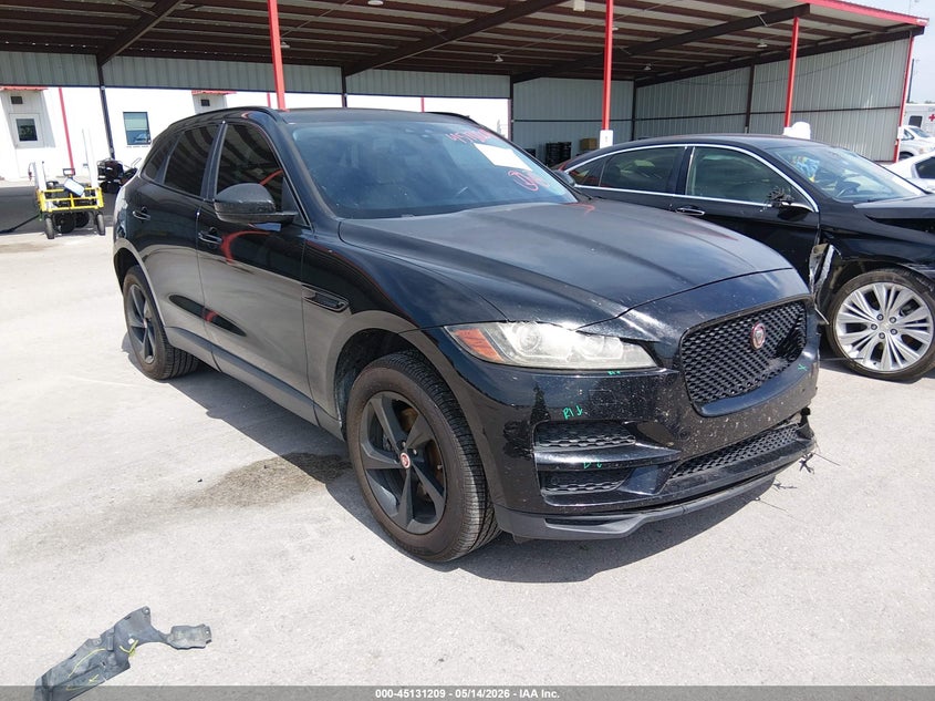 2017 Jaguar F-pace VIN SADCJ2BV1HA058255 IAAI salvage auction — FRONT END, Original (Texas), sold $3,100 on 2026-07-09 (photo 1)