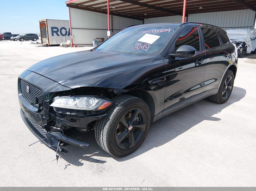 2017 Jaguar F-pace VIN SADCJ2BV1HA058255 IAAI salvage auction — FRONT END, Original (Texas), sold $3,100 on 2026-07-09 (photo 2)