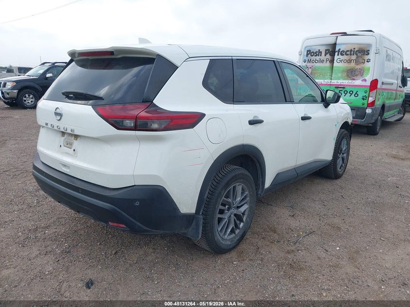 2021 Nissan Rogue VIN JN8AT3AAXMW013334 IAAI salvage auction — FRONT END, Original (Texas), sold $4,600 on 2026-07-24 (photo 4)