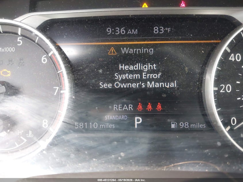 2021 Nissan Rogue VIN JN8AT3AAXMW013334 IAAI salvage auction — FRONT END, Original (Texas), sold $4,600 on 2026-07-24 (photo 7)
