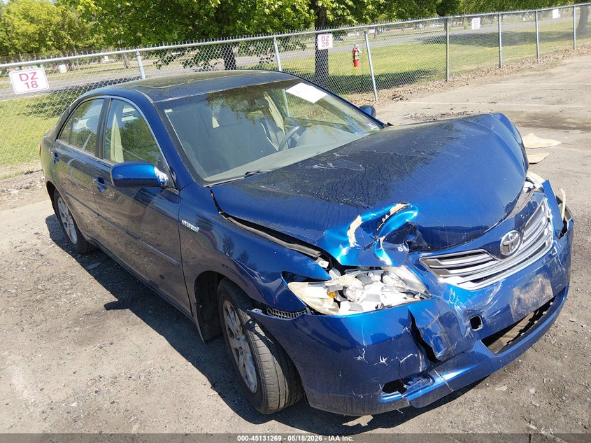 2007 Toyota Camry hybrid VIN JTNBB46KX73013636 IAAI salvage auction — FRONT END, Salvage (New Jersey), sold $700 on 2026-07-20 (photo 1)