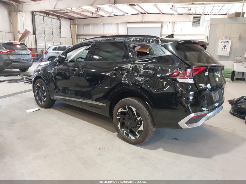 2024 Kia Sportage VIN 5XYK5CDF9RG145619 IAAI salvage auction — ROLLOVER, Salvage (North Carolina), sold $3,150 on 2026-07-23 (photo 3)