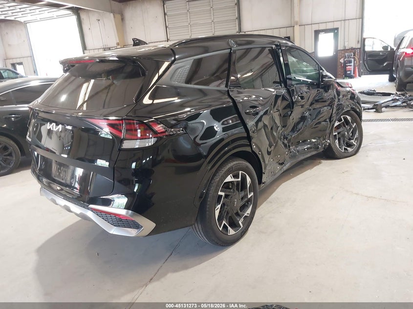 2024 Kia Sportage VIN 5XYK5CDF9RG145619 IAAI salvage auction — ROLLOVER, Salvage (North Carolina), sold $3,150 on 2026-07-23 (photo 4)