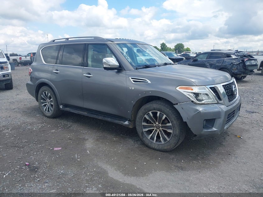 2019 Nissan Armada VIN JN8AY2ND0KX008134 IAAI salvage auction — HAIL, Salvage (Arkansas), sold $5,300 on 2026-07-24 (photo 1)