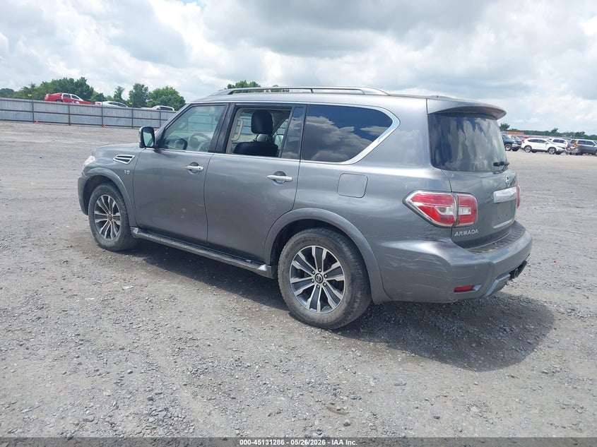 2019 Nissan Armada VIN JN8AY2ND0KX008134 IAAI salvage auction — HAIL, Salvage (Arkansas), sold $5,300 on 2026-07-24 (photo 3)