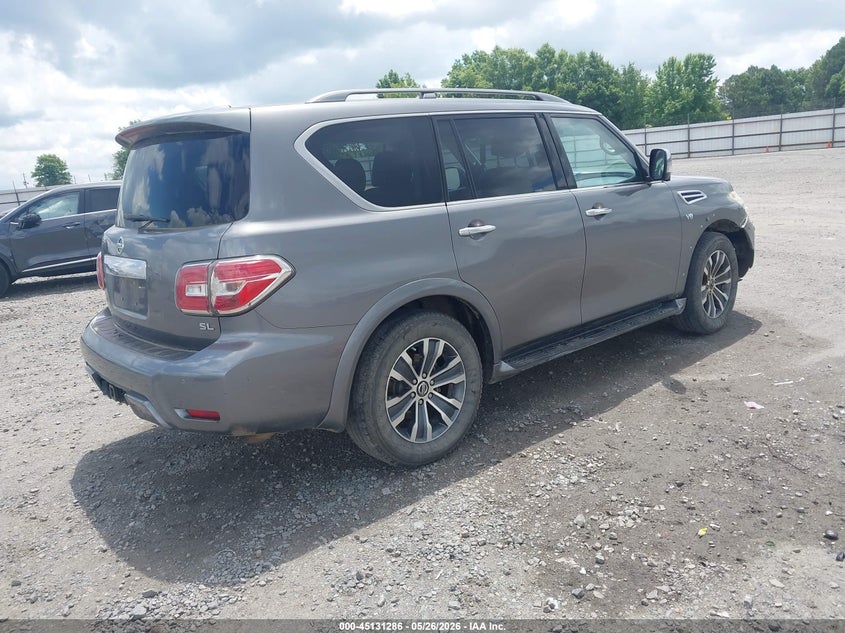 2019 Nissan Armada VIN JN8AY2ND0KX008134 IAAI salvage auction — HAIL, Salvage (Arkansas), sold $5,300 on 2026-07-24 (photo 4)
