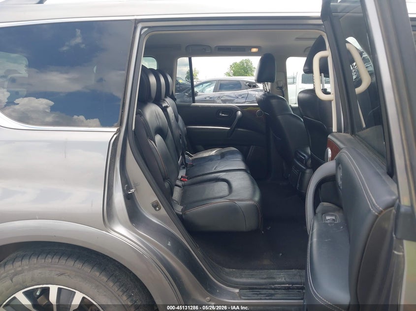 2019 Nissan Armada VIN JN8AY2ND0KX008134 IAAI salvage auction — HAIL, Salvage (Arkansas), sold $5,300 on 2026-07-24 (photo 8)