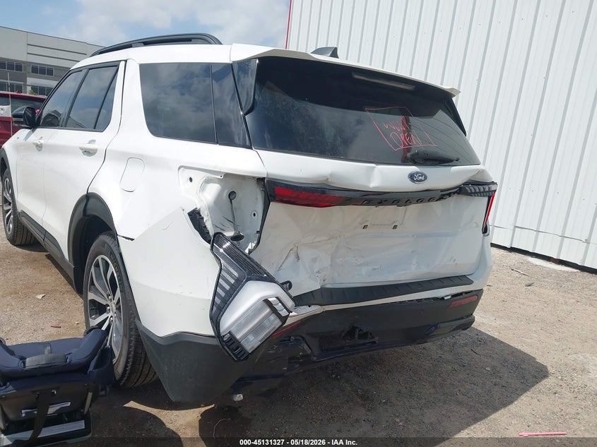 2025 Ford Explorer VIN 1FMUK7KH7SGB18303 IAAI salvage auction — REAR END, Original (Texas), sold $15,500 on 2026-07-28 (photo 6)