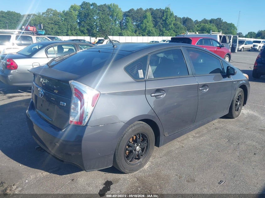 2013 Toyota Prius VIN JTDKN3DU0D5605718 IAAI salvage auction — NORMAL WEAR, Clear (Montana), sold $300 on 2026-07-15 (photo 4)