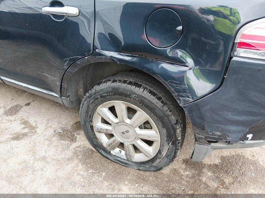 2009 Lincoln Mkx VIN 2LMDU88C39BJ07042 IAAI salvage auction — LEFT SIDE, Clear (Oklahoma), sold $300 on 2026-07-22 (photo 6)