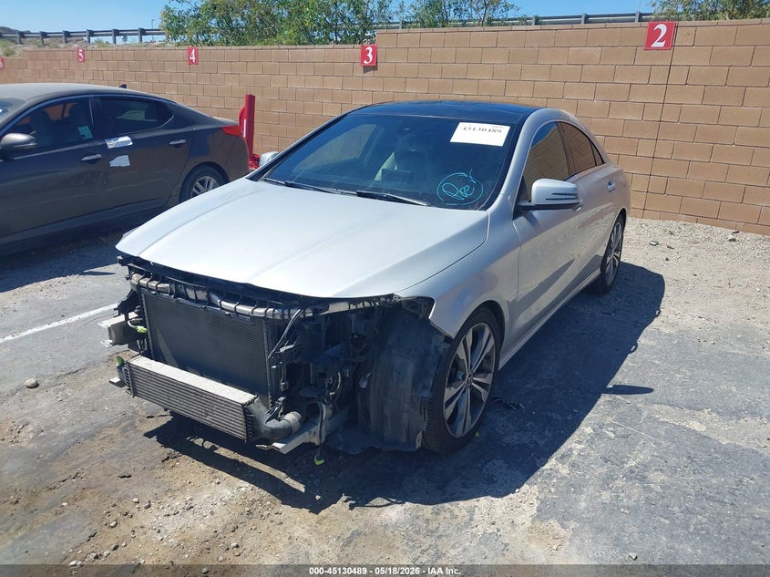 2018 Mercedes-benz Cla-klasse VIN WDDSJ4EB2JN611259 IAAI salvage auction — FRONT END, Salvage (California), sold $2,375 on 2026-07-15 (photo 2)