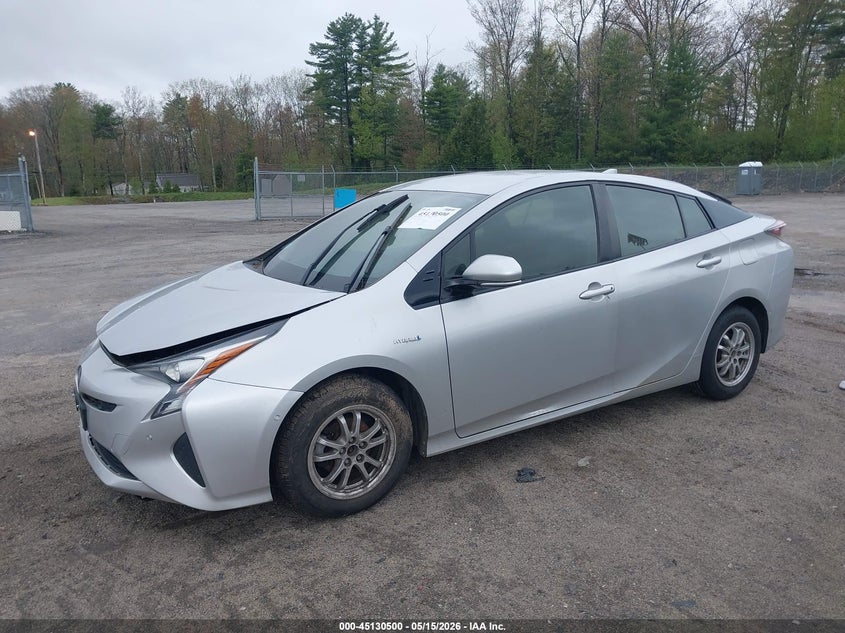 2018 Toyota Prius VIN JTDKBRFUXJ3059462 IAAI salvage auction — INTERIOR BURN, Salvage (Massachusetts), sold $2,600 on 2026-07-31 (photo 2)