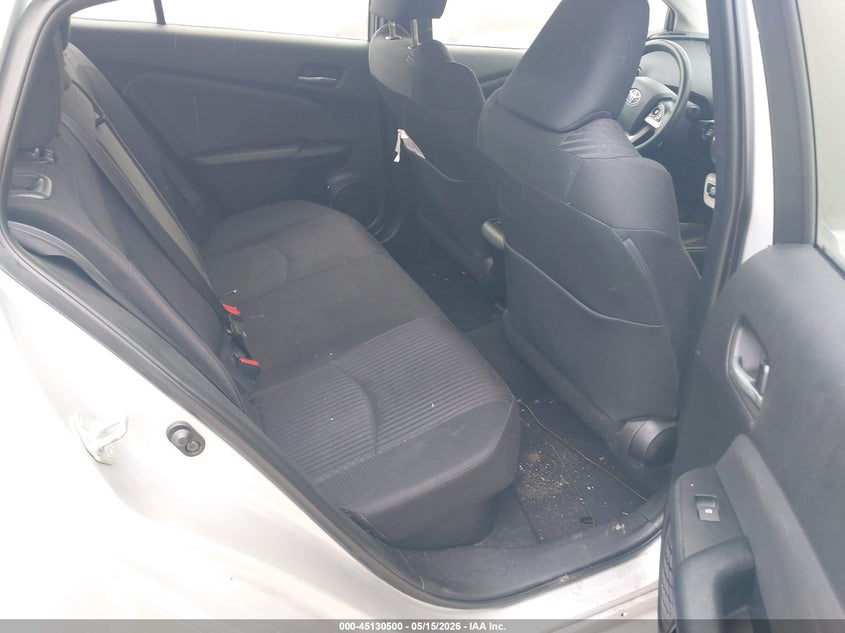 2018 Toyota Prius VIN JTDKBRFUXJ3059462 IAAI salvage auction — INTERIOR BURN, Salvage (Massachusetts), sold $2,600 on 2026-07-31 (photo 8)