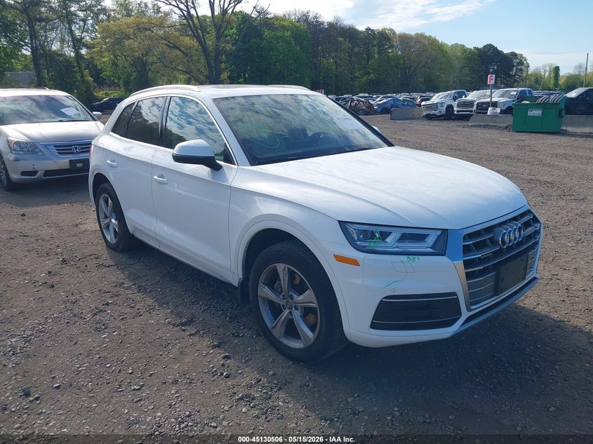 2020 Audi Q5 VIN WA1BNAFY1L2070008 IAAI salvage auction — REAR END, Mv-907A (New York), sold $10,900 on 2026-07-14 (photo 1)