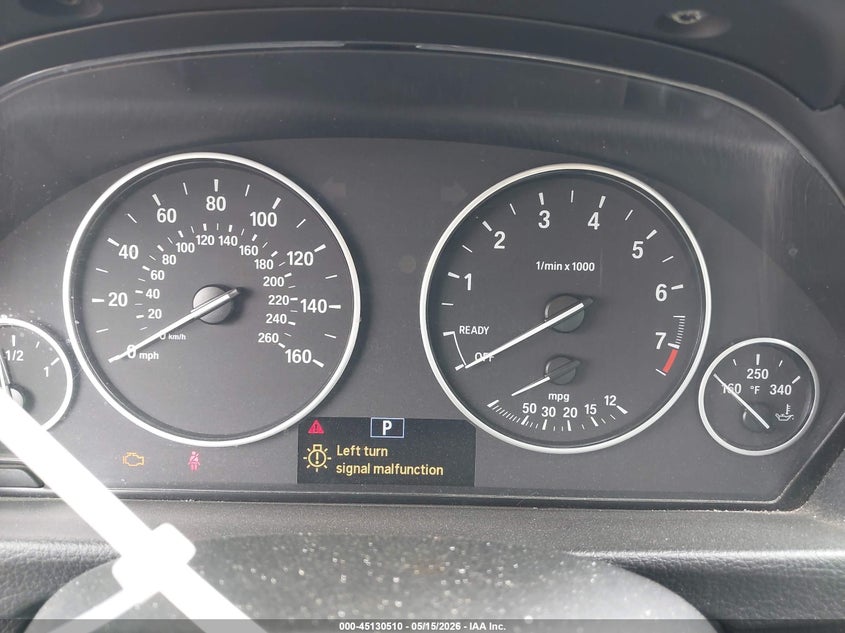 2015 BMW 3er VIN WBA3A5G57FNP34264 IAAI salvage auction — FRONT END, Original (Texas), sold $875 on 2026-07-07 (photo 7)