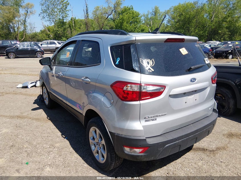 2020 Ford Ecosport VIN MAJ6S3GL7LC392425 IAAI salvage auction — FRONT END, Salvage (Ohio), sold $25 on 2026-07-28 (photo 3)