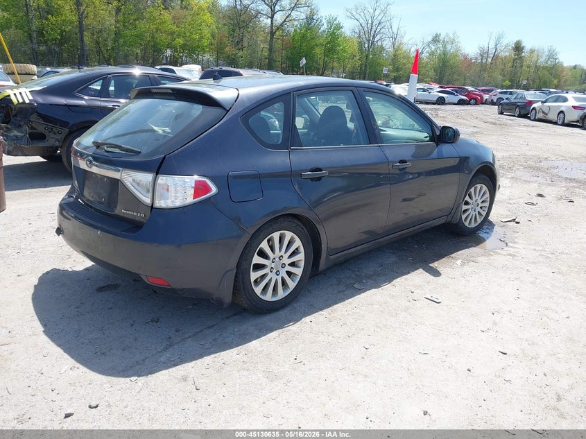 2010 Subaru Impreza VIN JF1GH6B69AH808187 IAAI salvage auction — LEFT REAR, Salvage (New Hampshire), sold $300 on 2026-07-15 (photo 4)