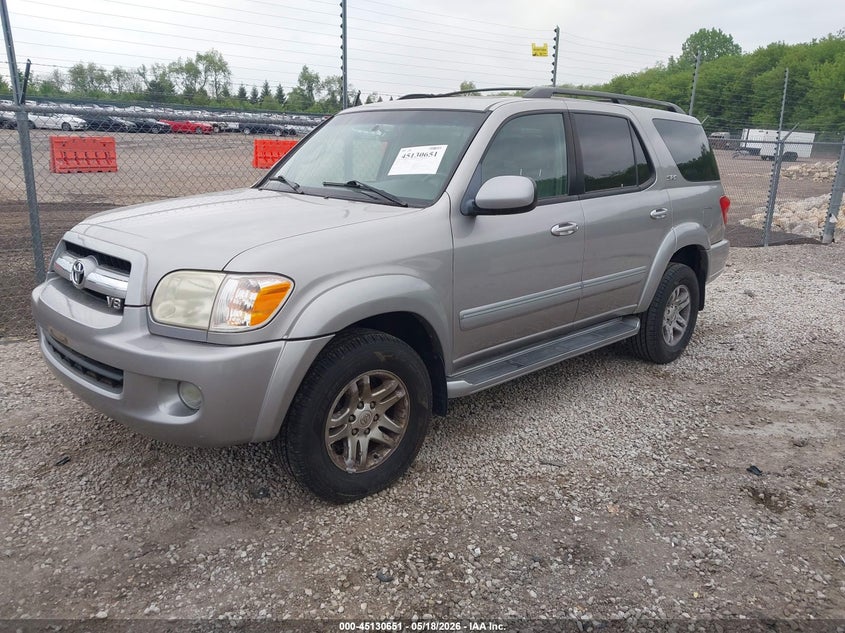 2006 Toyota Sequoia VIN 5TDBT44A86S263790 IAAI salvage auction — NORMAL WEAR, Clear (Illinois), sold $950 on 2026-07-15 (photo 2)