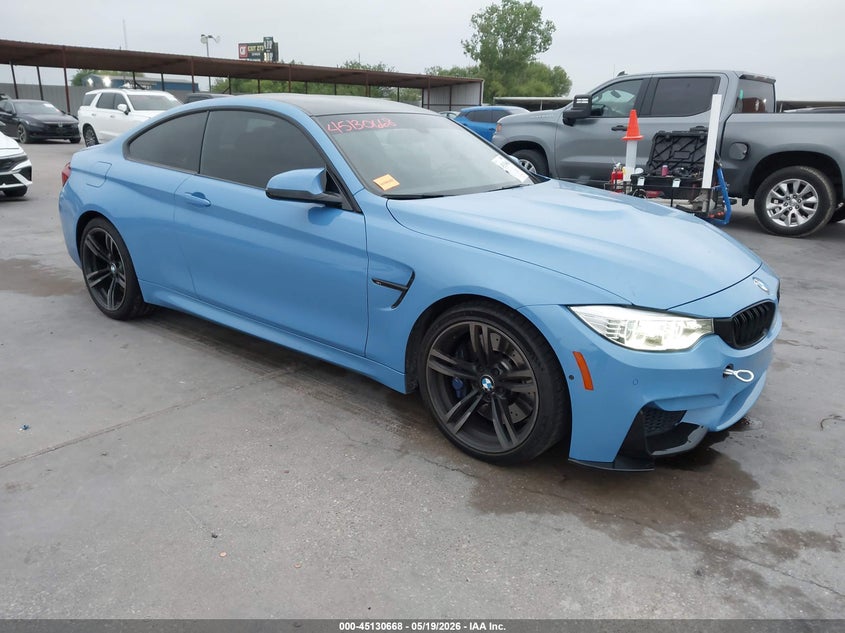 2016 BMW M4 VIN WBS3R9C59GK708205 IAAI salvage auction — UNDERCARRIAGE, Original (Texas), sold $14,700 on 2026-07-12 (photo 1)