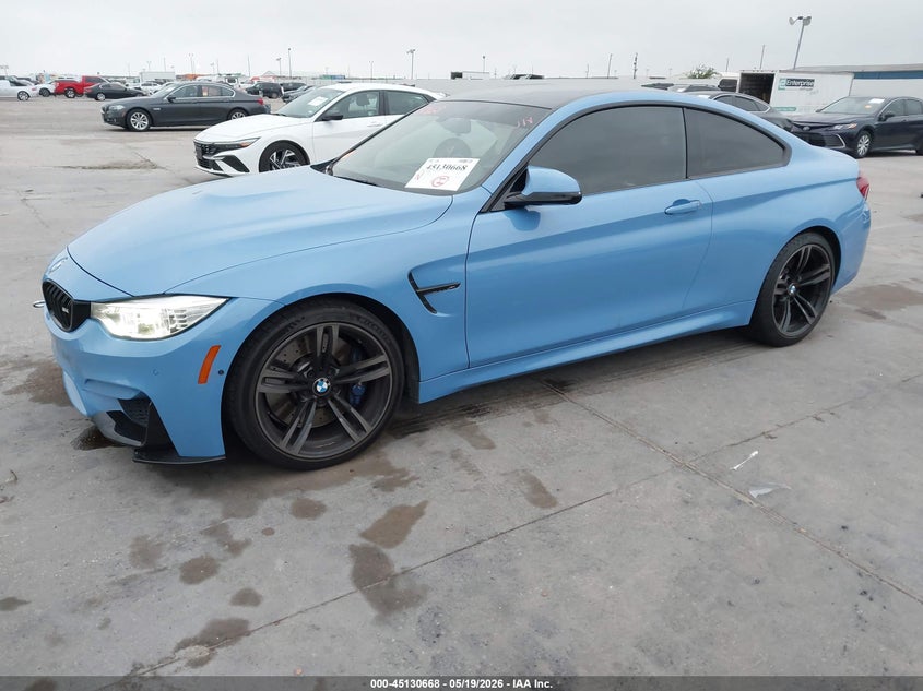 2016 BMW M4 VIN WBS3R9C59GK708205 IAAI salvage auction — UNDERCARRIAGE, Original (Texas), sold $14,700 on 2026-07-12 (photo 2)