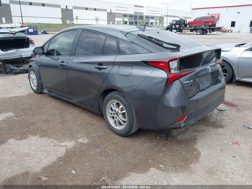 2020 Toyota Prius VIN JTDKARFU8L3114416 IAAI salvage auction — FRONT END, Original (Texas), sold $3,650 on 2026-07-11 (photo 3)