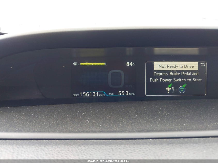 2020 Toyota Prius VIN JTDKARFU8L3114416 IAAI salvage auction — FRONT END, Original (Texas), sold $3,650 on 2026-07-11 (photo 7)