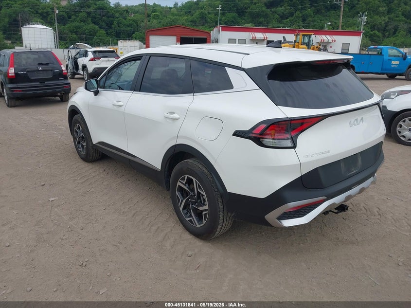 2025 Kia Sportage VIN KNDPUCDF8S7368035 IAAI salvage auction — HAIL, Salvage (Pennsylvania), sold $4,950 on 2026-07-28 (photo 3)