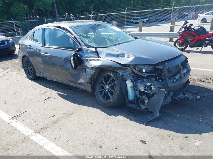 2021 Honda Civic VIN SHHFK7H61MU202244 IAAI salvage auction — FRONT END, Salvage (North Carolina), sold $3,300 on 2026-07-30 (photo 1)