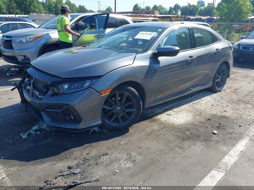 2021 Honda Civic VIN SHHFK7H61MU202244 IAAI salvage auction — FRONT END, Salvage (North Carolina), sold $3,300 on 2026-07-30 (photo 2)