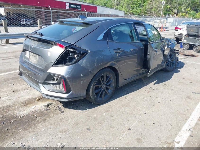 2021 Honda Civic VIN SHHFK7H61MU202244 IAAI salvage auction — FRONT END, Salvage (North Carolina), sold $3,300 on 2026-07-30 (photo 4)