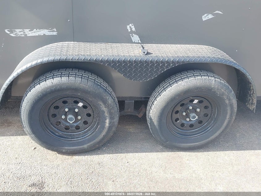 2022 Steel pine cargo, llc Enclosed 7x16 VIN 7FWBE1626R1028446 IAAI salvage auction — STORM DAMAGE, Bill Of Sale (Mississippi), sold $25 on 2026-07-11 (photo 7)